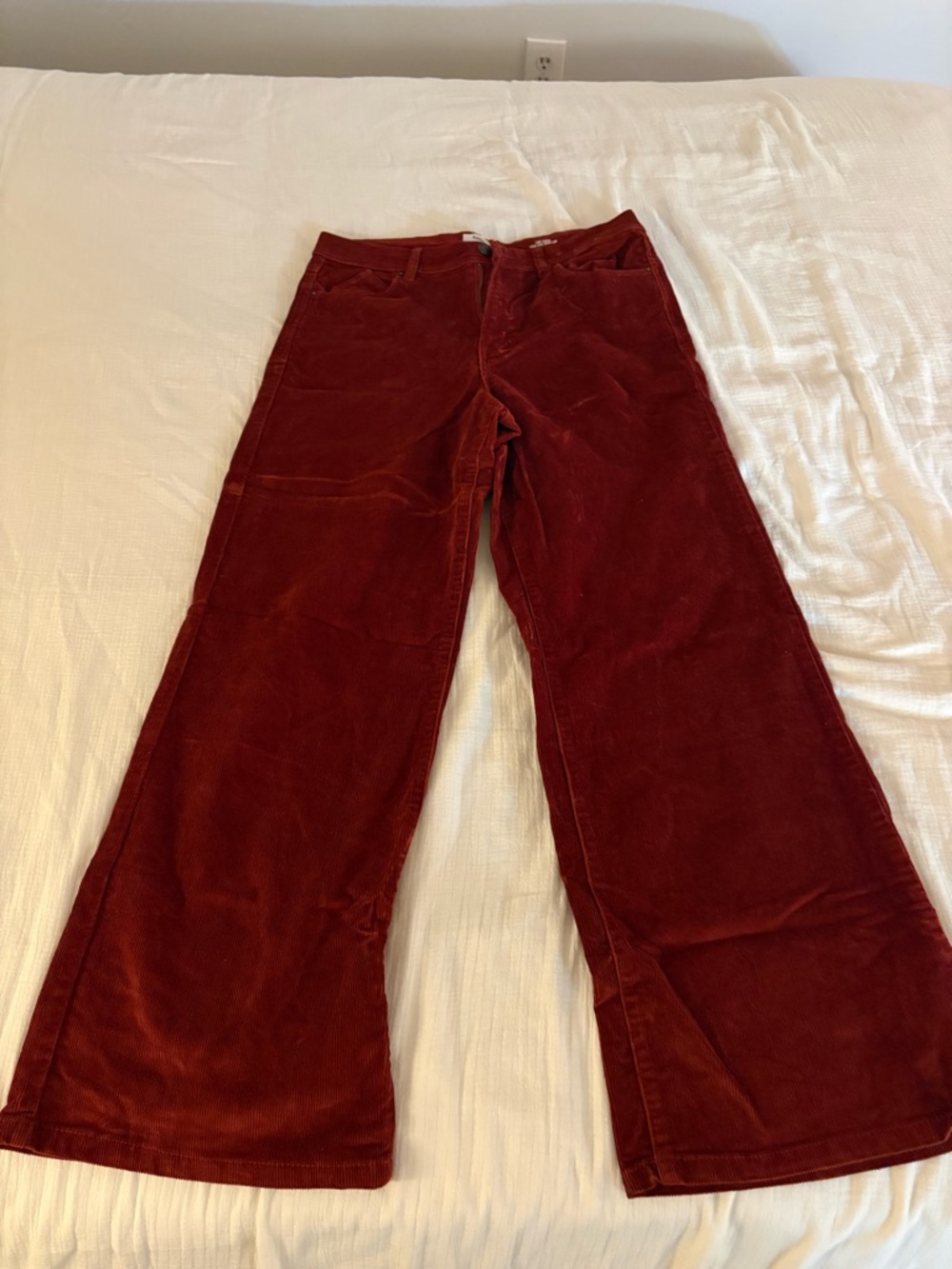 Wide leg corduroys